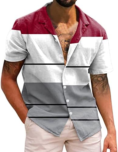 2023 גברים חדשים שרוול קצר מזדמן אביב אביב קיץ פנה צוואר 3D חולצות מודפסות חולצות חולצות אופנה חולצות