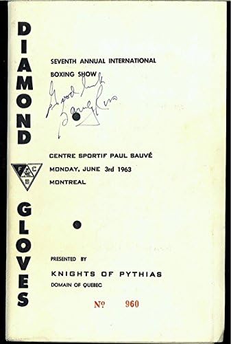 בארני רוס וג'ורג 'דיקסון חתמו על תוכנית האגרוף הבינלאומית השנתית השנתית 1963