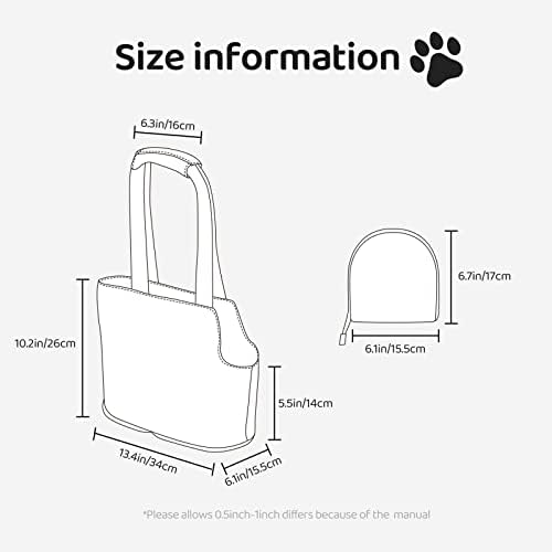 רך צדדי נסיעות לחיות מחמד תיק יד תיק אנק-מצרי-סמל נייד קטן כלב / חתול מנשא ארנק