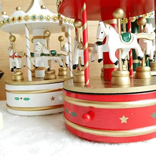 Liuzh מעץ סיבוב קופסא מוסיקה קופסת קופסת מוסיקה קופסת חג המולד קופסת מוסיקה