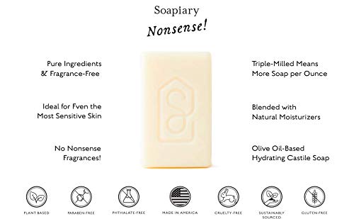 סבון סבון יוקרתי משולש טחון - סבוני אמבט היפואלרגניים טבעיים על בסיס צמחי טבעוני-שטויות! ניחוח משלוח