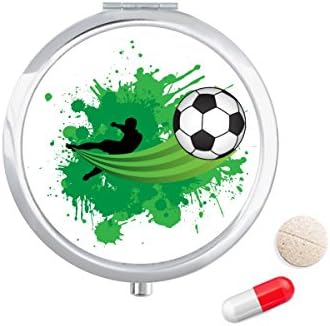 לטוס כדורגל כדורגל ספורט גלולת מקרה כיס רפואת אחסון תיבת מיכל מתקן