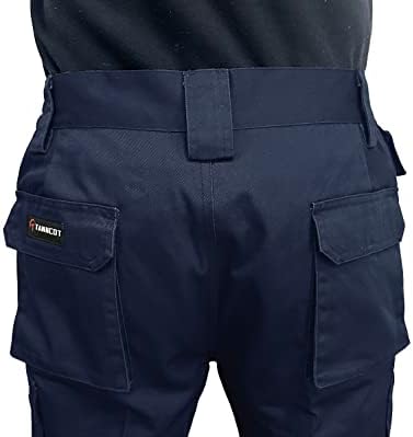 מכנסי עבודה קלים של טנקוט מטען לגברים, מכנסיים טקטיים עם ברכיים מחוזקות, מכנסי טיולים מזדמנים חיצוניים