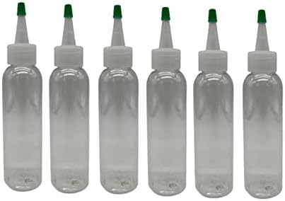 חוות טבעיות 4 גרם בקבוקים חופשיים Cosmo BPA ברורים - 6 חבילות מכולות ריקות הניתנות למילוי מחדש - שמנים