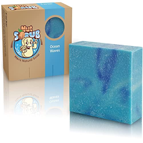 אגוז לשפשף סבון בר של גברים, 5 עוז דאודורנט אמבט ברים עבור רעננות כל היום, סבון אדם טבעי בניחוח