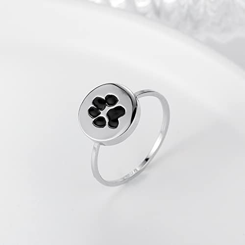 לונגליטר כלב טבעת אישית מותאם אישית הדפסת שרשרת לחיות מחמד שרשרת בזיכרון של כלב מחמד זיכרון תכשיטי זיכרון