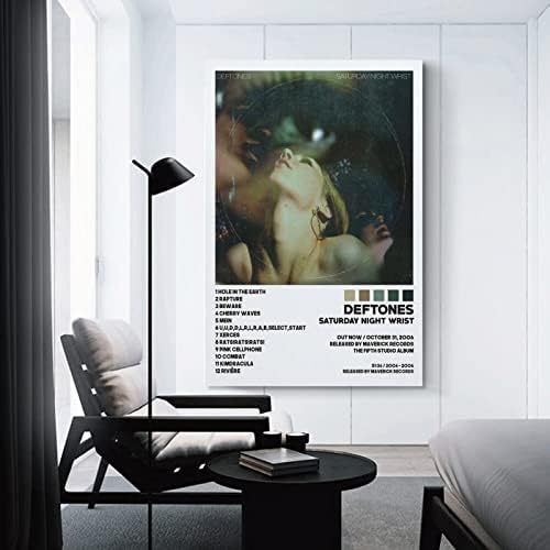 כרזת Deftones Saturday Night Poster אלבום פוסטרים פוסטרים כרזות לחדר אסתטי בד קיר קיר קיר עיצוב חדר