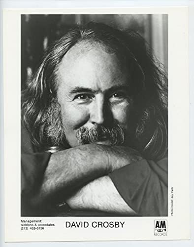 דיוויד קרוסבי צילום מקורי וינטג 'משנות השמונים A&M רשומות קידום פרסום