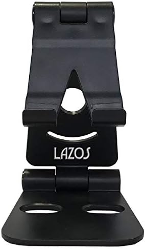 עמדת טעינה Lazos L-SPS-B, מחזיק שולחנות, דוכן סמארטפון, שחור