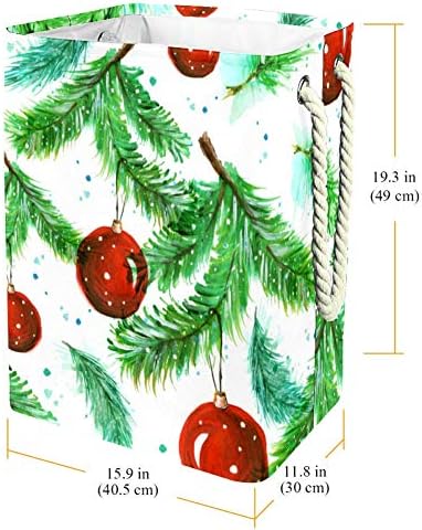 כדורי חג המולד אדום דפוס חג המולד 300 ד אוקספורד עמיד למים בגדי סל גדול כביסה סל עבור שמיכות בגדי צעצועים