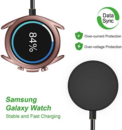 Yijyi תואם ל- Samsung Galaxy Watch 5/5 Pro/4/4 Classic/3/Active 2/Active, החלפת 1-חבילה 1-חבילה USB