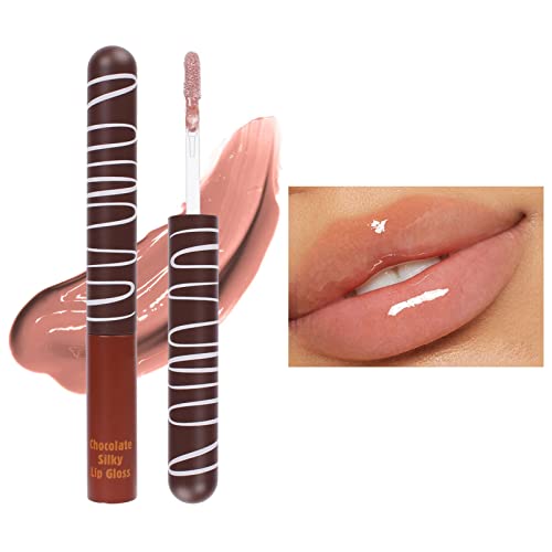שיאהיום שפתיים בסיס שוקולד שפתיים זיגוג לחות לחות לאורך זמן לחות לא דביק עירום מים אור איפור אפקט נשי