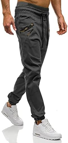 מכנסי טרנינג ווואנג מכנסי מטען מכנסיים רצים לגברים רזים מתאימים למתיחה ספורטיבית מכנסיים ארוכים