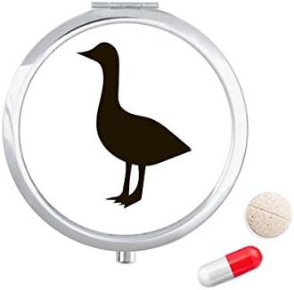 שחור אווז חמוד בעלי החיים תיאור גלולת מקרה כיס רפואת אחסון תיבת מיכל מתקן