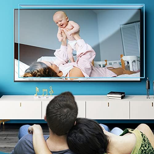 מסך טלוויזיה מגן מט מסנן עבור 32-75 אינץ, כחול חסימת נגד בוהק אין טביעות אצבעות סרט, לשימוש חוזר, מונע