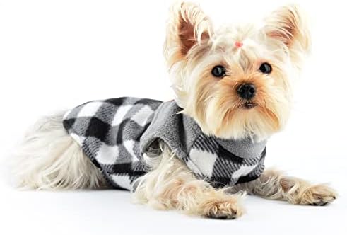 כלב לכלבים קטנים ילד ילדה, דו צדדי צמר כלב בגדי אפוד, נמתח קטן כלב סוודר לחיות מחמד בגדים, רעיוני משובץ