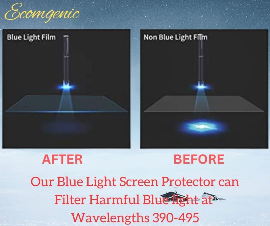 Chambu 2 חבילה אור כחול חוסם אולטרה דק מגן מסך נייד דק נגד UV/סנוור מסנן הגנה על מאמץ עיניים עבור ASUS