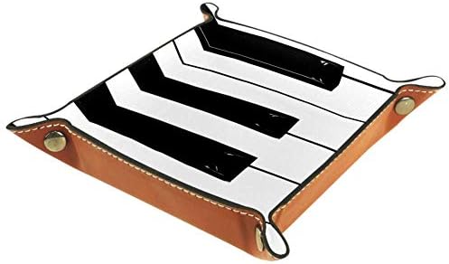 אייסו שרות מגש פסנתר מפתחות מינימליזם הדפסת עור תכשיטי מגשי ארגונית תיבת עבור ארנקים, שעונים, מפתחות,