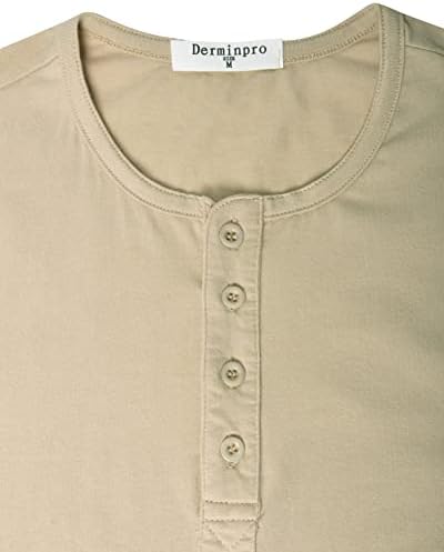 גברים של הנלי כותנה מזדמן קצר / ארוך שרוול קל משקל כפתור חולצות